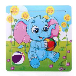 Puzzle dla dzieci z słoniem