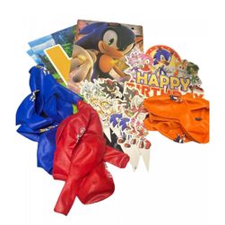 Decorațiuni pentru petrecerea copiilor Sonic the Hedgehog - 32pcs ZO_243793