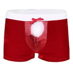 Vánoční pánské boxerky s flitry - 3 velikosti