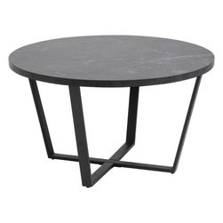 Черна кръгла маса за кафе 77 cm Amble ZO_156688