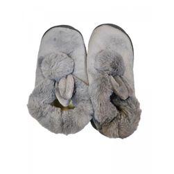Дамски домашни чехли сиви, Размери на обувките: ZO_254746-40