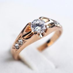 Dámský prsten s kamínkem - elegantní