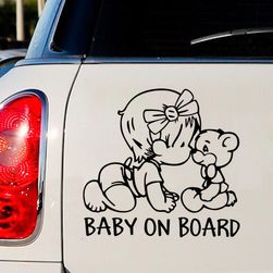 Samolepka na auto - BABY ON BOARD - 2 barvy