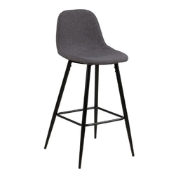 Czarno-szare krzesło barowe 101 cm Wilma - ZO_187512