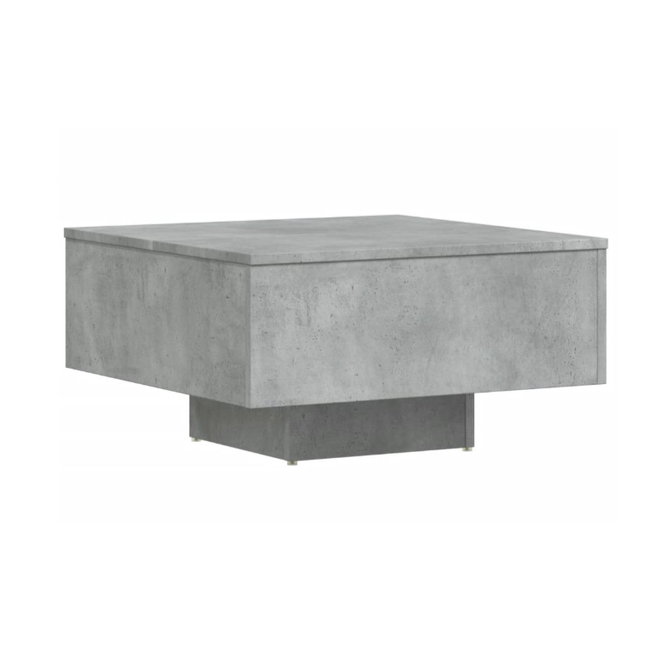 Stolik kawowy betonowy szary 60 x 60 x 31,5 cm płyta wiórowa ZO_834261-A 1