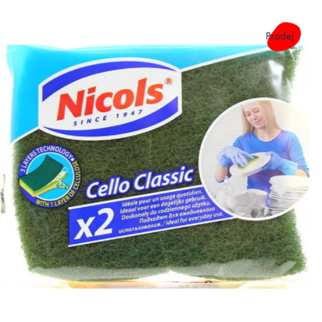 Nicols Cello Classic celulózová kuchynská špongia, 2 ks ZO_263772 1