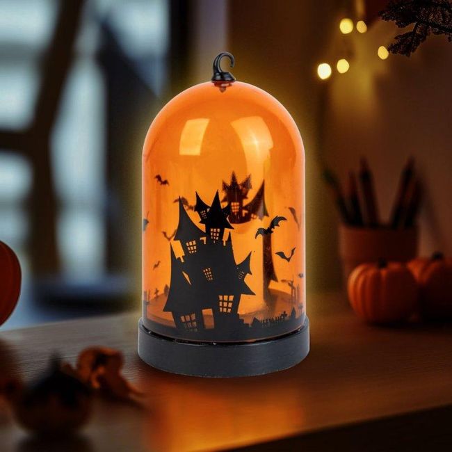 Halloweenská LED dekorace - oranžová ZO_PNSA3101024 1