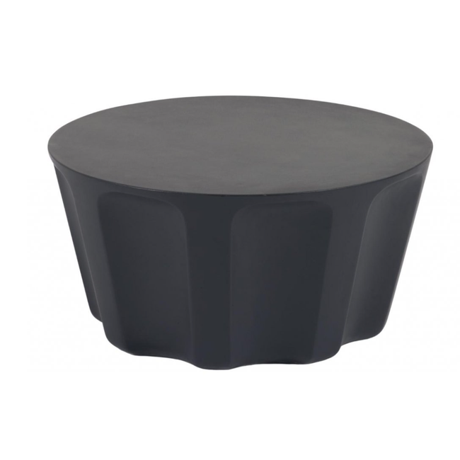 Černý cementový konfereční stolek Vilandra Ø 60 cm ZO_260186 1