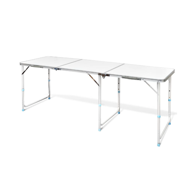 Składany stół kempingowy z regulacją wysokości, aluminium 180 x 60 cm ZO_41326-A 1
