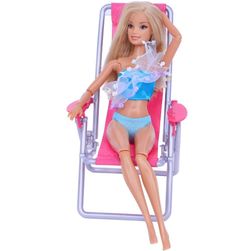 Сгъваем плажен стол за кукла
