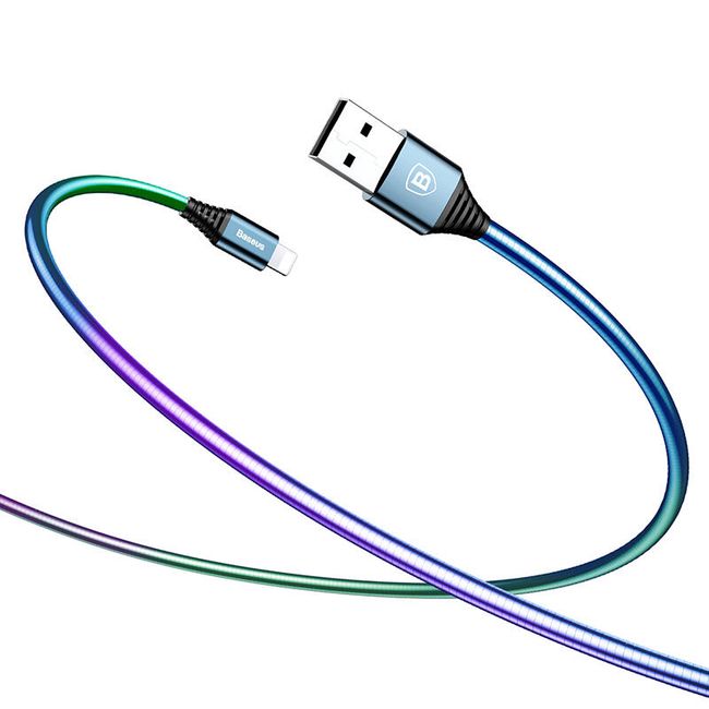 Dúhový nabíjací kábel USB - 3 farby 1