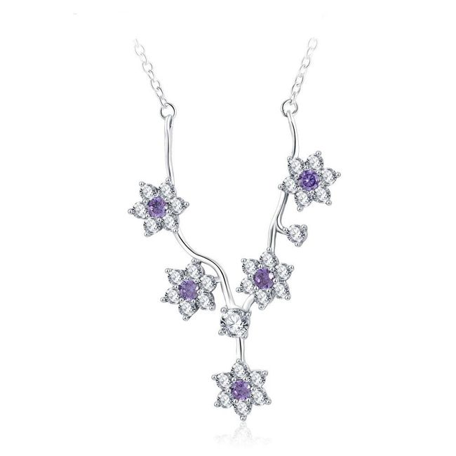 Dámsky náhrdelník - kvety 1