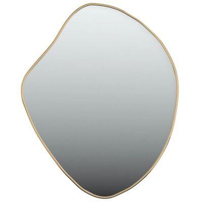 Nástěnné zrcadlo zlaté 50 x 40 cm ZO_358434-A 1