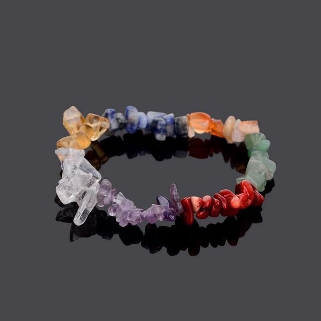 Náramek z přírodního kamene se symbolikou sedmi čaker 1