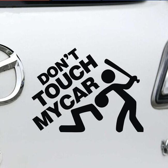 Nalepka z napisom Ne dotikaj se mojega avtomobila! 1