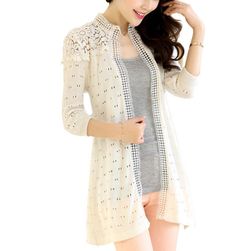 Cardigan romantic cu guler