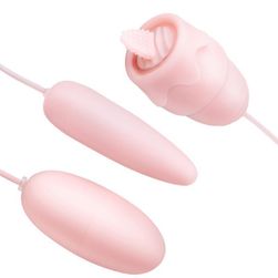 Vibrator cu stimulator pentru femei DS457