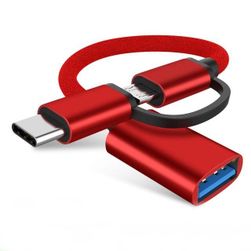 ОТГ кабел Micro USB - Type C