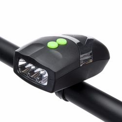 Univerzálny LED svetlo na bicykel so zvončekom
