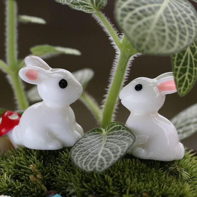 Dekorativní mini králíčci - 2 kusy 1