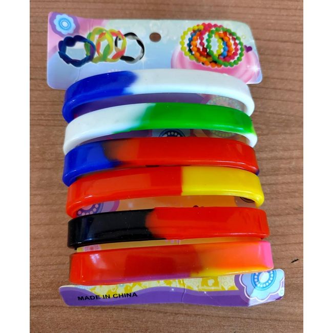 Gumové barevné náramky 6ks ZO_SAPA130 1