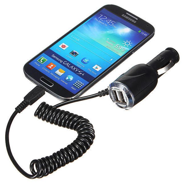 Micro USB nabíječka do autozapalovače s 2x USB portem 1