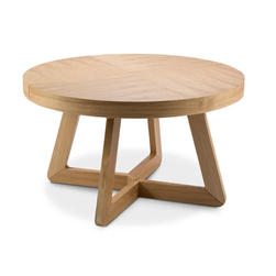 Rozkládací stůl z dubového dřeva Bodil, ø 130 cm ZO_269435
