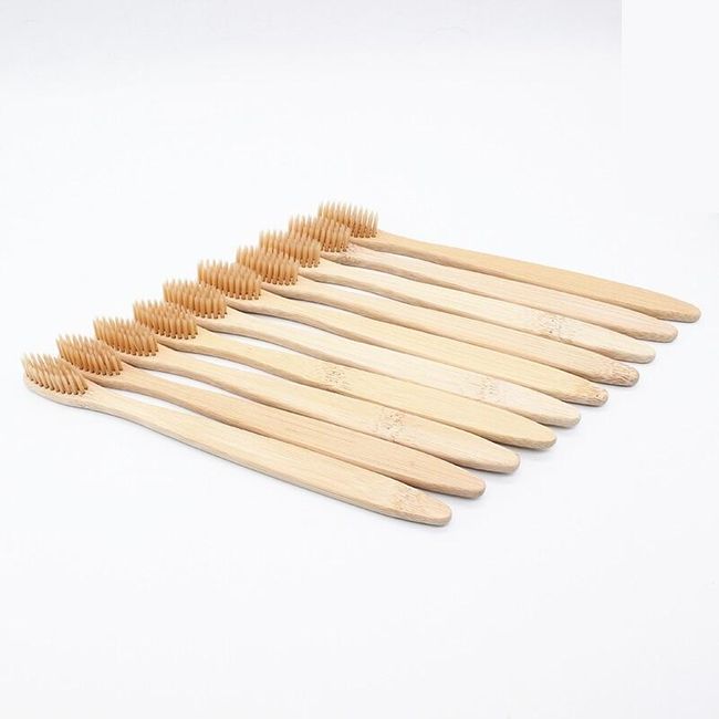 Set de perii de bambus - 10 buc 1