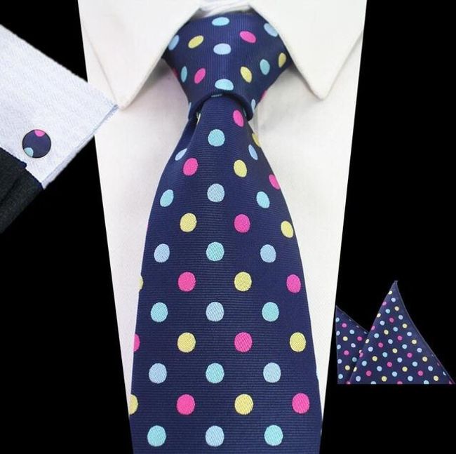 Pánska vzorovaná kravata - 19 variantov 1