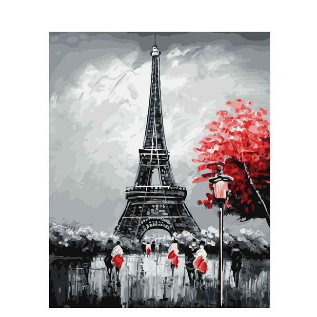 Festmények számok szerint - Eiffel-torony 1