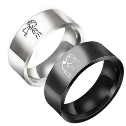 Matching couple rings set Magnetic Love