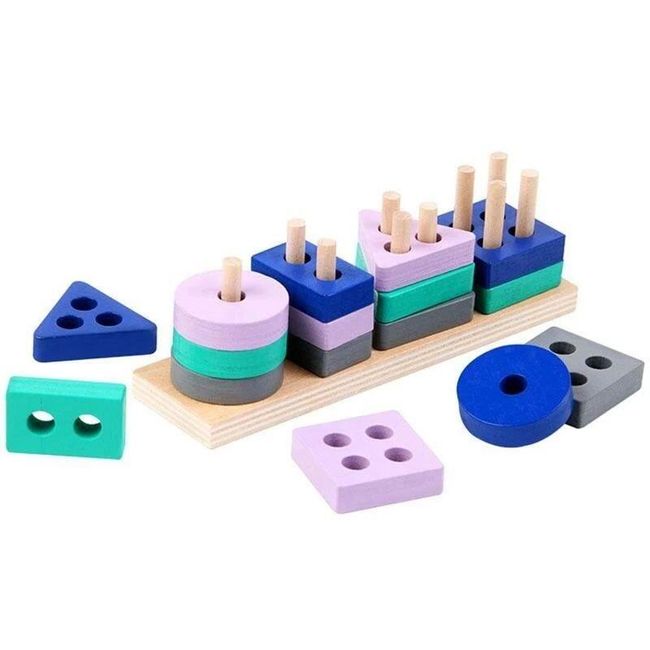 Montessori leseni bloki Massy 1