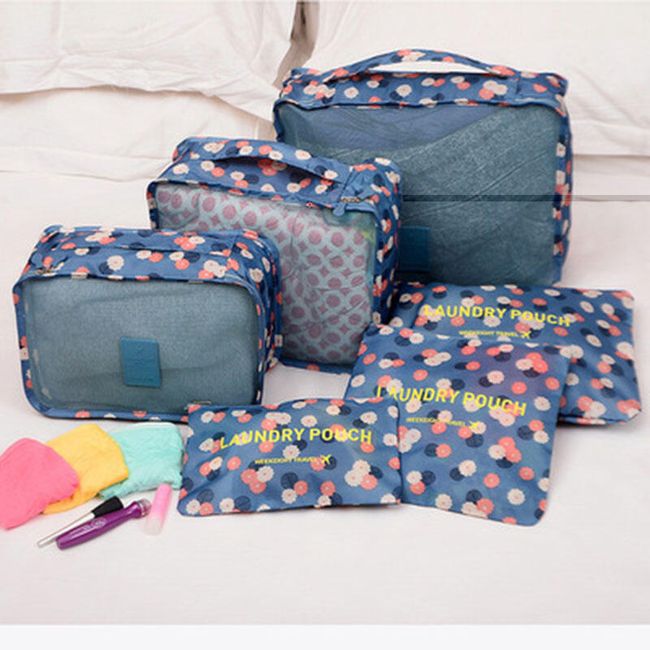 Защитни чанти за пътуване с въображаем модел - комплект от 6 броя 1