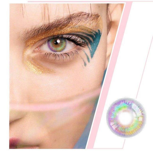 2pcs Colored Contact Lenses Eye Makeup AV_SKU222189J 1