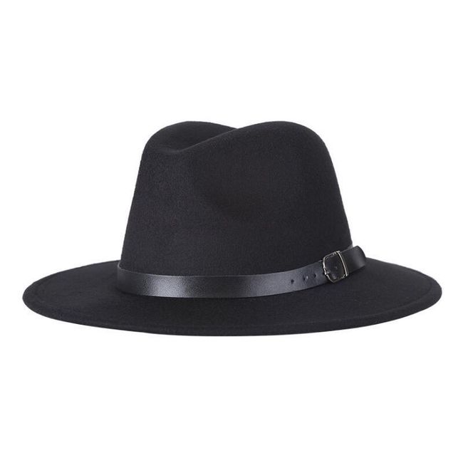 Elegancki kapelusz z paskiem - 8 kolorów 1
