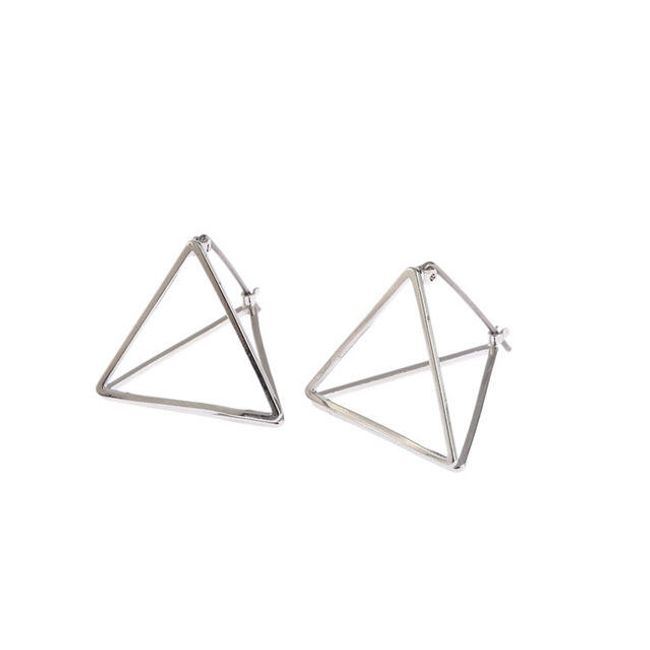 Geometrické náušnice - trojúhelníčky 1