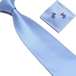 Вратовръзка с кърпичка и копчета за ръкавели - 15 цвята