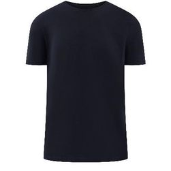 Čierne klasické bavlnené tričko, veľkosti XS - XXL: ZO_253924-2XL