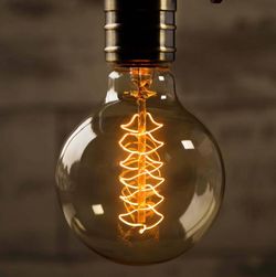 Retro light bulb Edison