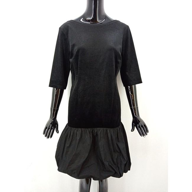 Dámské šaty s balonovou sukní ECHO, černé, Velikosti textil KONFEKCE: ZO_bbbc25a6-1873-11ed-bfb7-0cc47a6c9c84 1