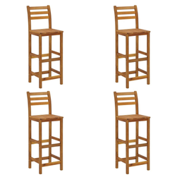 Barové stoličky 4 ks masivní akáciové dřevo ZO_310286-A