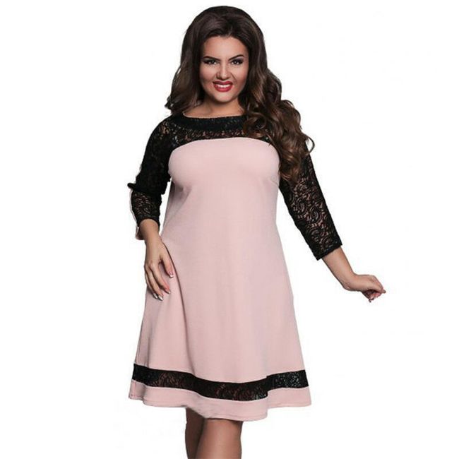 Plus size haljina do koljena - 3 boje 1