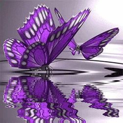 DIY obraz ve tvaru motýlka