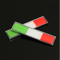 Алуминиев стикер в дизайн на италианското знаме