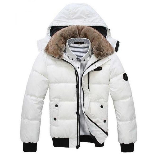 Pánská zimní bunda s kožíškem - 2 barvy 1