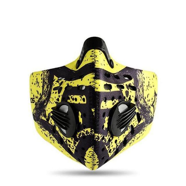 Univerzálny filter a výkonná maska pre cyklistov, motocyklistov alebo športovcov 1