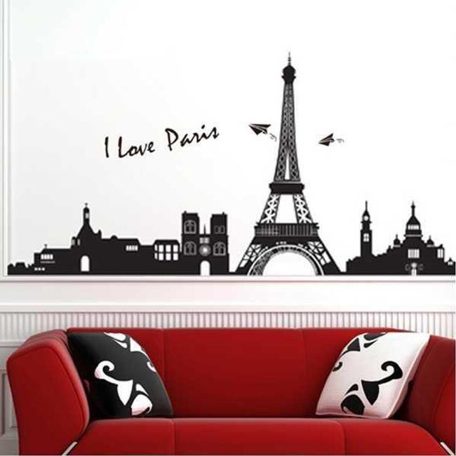 Nalepnica na zid s motivom Pariza 1