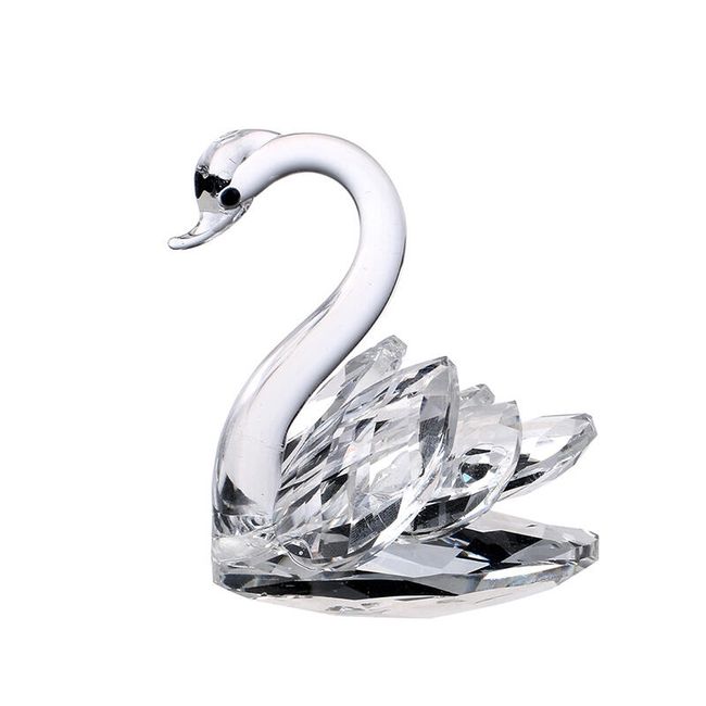 Сватбена декорация - стъклен лебед 1