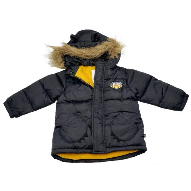 Otroška zimska bunda, PETITS, črna, rumena notranjost, velikost CHILD SIZE: ZO_27aa8f86-a169-11ed-a474-9e5903748bbe 1