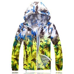 Унисекс цветно ветроустойчиво яке с чанта - 5 цвята